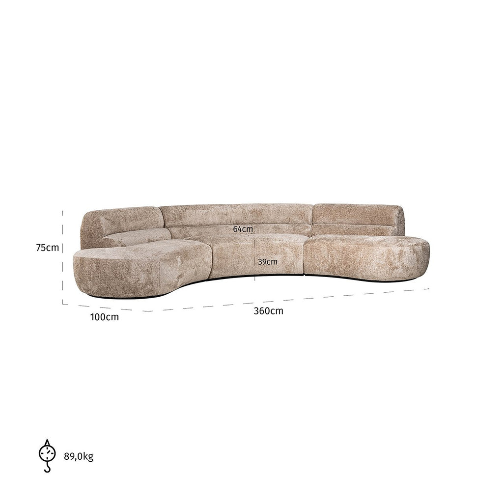 Richmond Interiors Sofa Colby – Schaf Natur