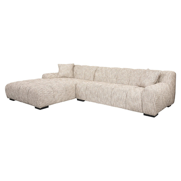 Sofa Hazel 3-seater + lounge left trendy nature