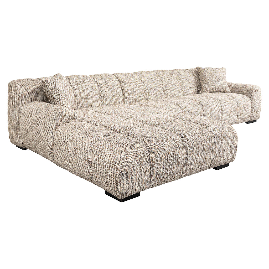 Sofa Hazel 3-seater + lounge left trendy nature
