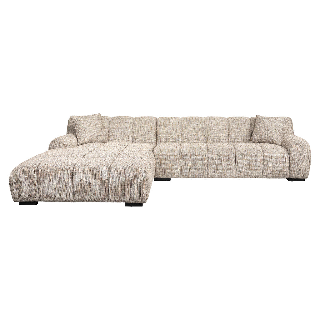Sofa Hazel 3-seater + lounge left trendy nature