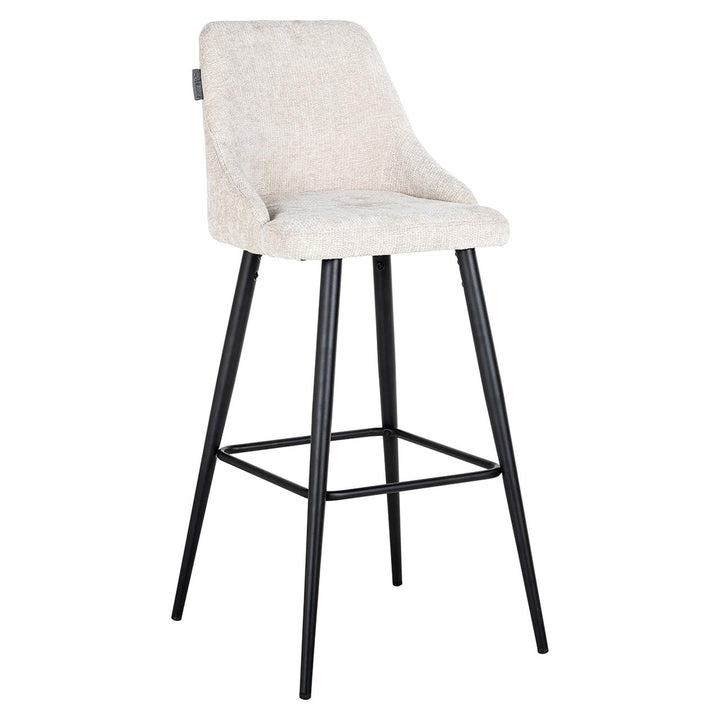 Brooke Unicorn Cream Bar Stool (Set of 2)