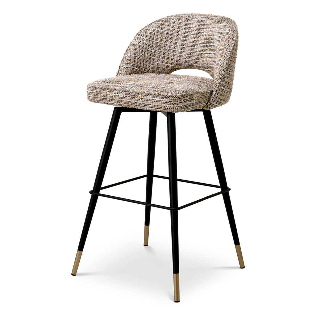 Eichholtz Barstoel Cliff - Mademoiselle Beige Hoog (Set van 2)