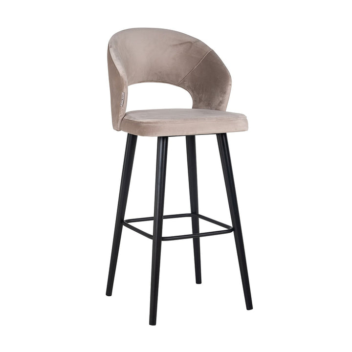 Bar chair Savoy khaki velvet (Quartz Khaki 903)