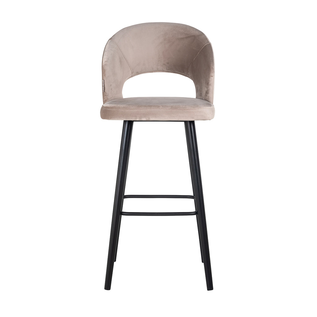 Bar chair Savoy khaki velvet (Quartz Khaki 903)