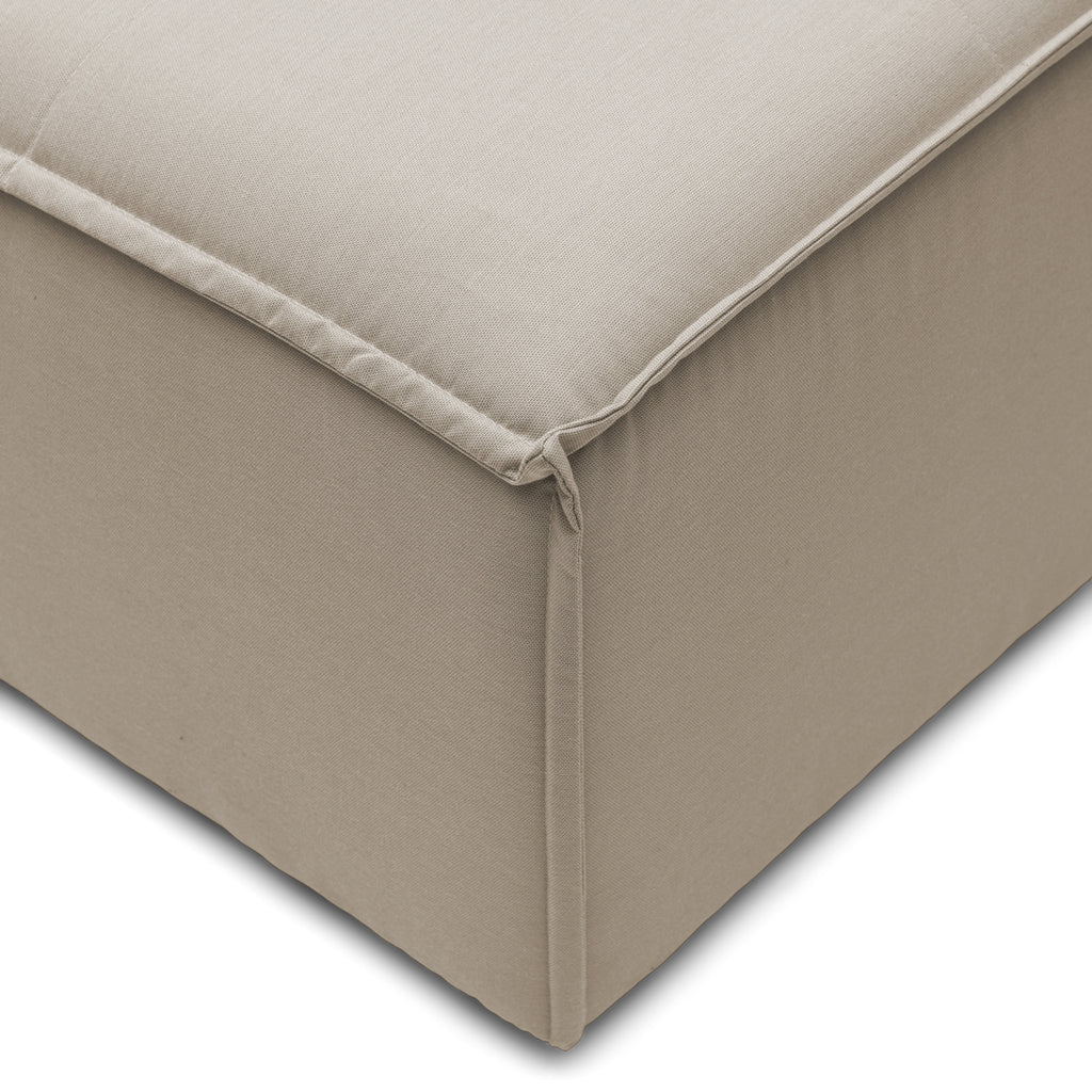 Bellagio Ecksofa für den Außenbereich, rechts, Eiche