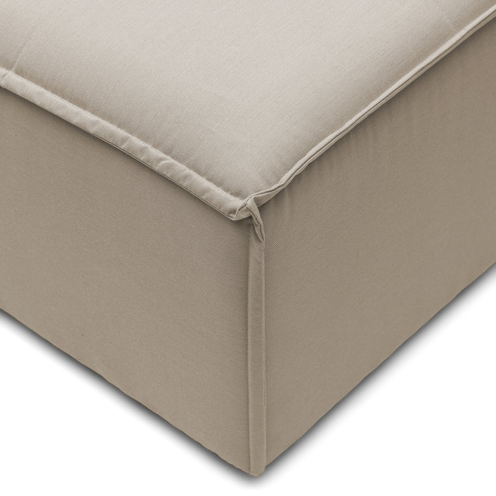 Bellagio Ecksofa für den Außenbereich, rechts, Eiche