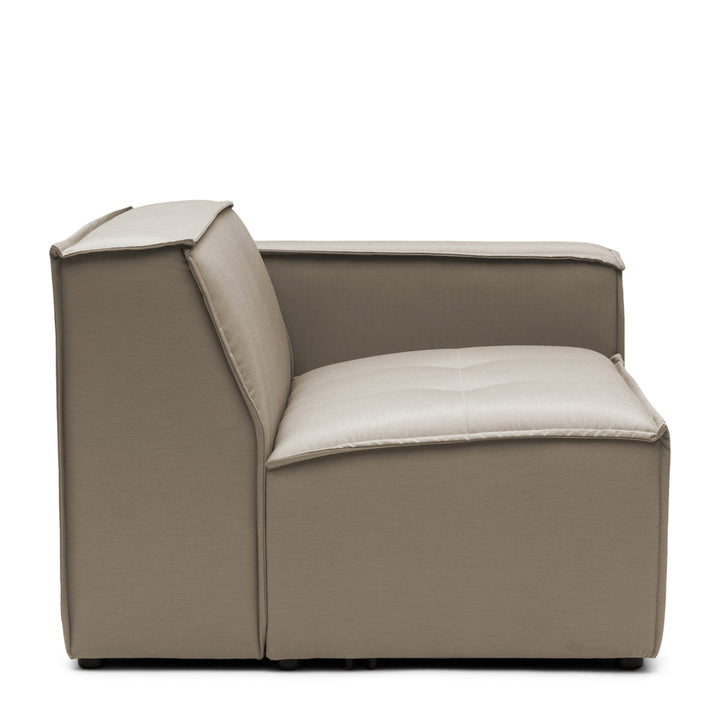 Bellagio Ecksofa für den Außenbereich, rechts, Eiche