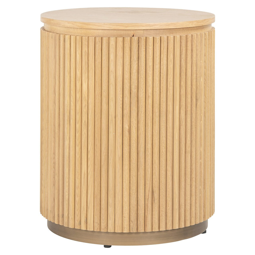 Side table Belfort 50Ø (natuurlijk eiken)