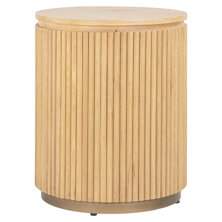 Side table Belfort 50Ø (natuurlijk eiken)