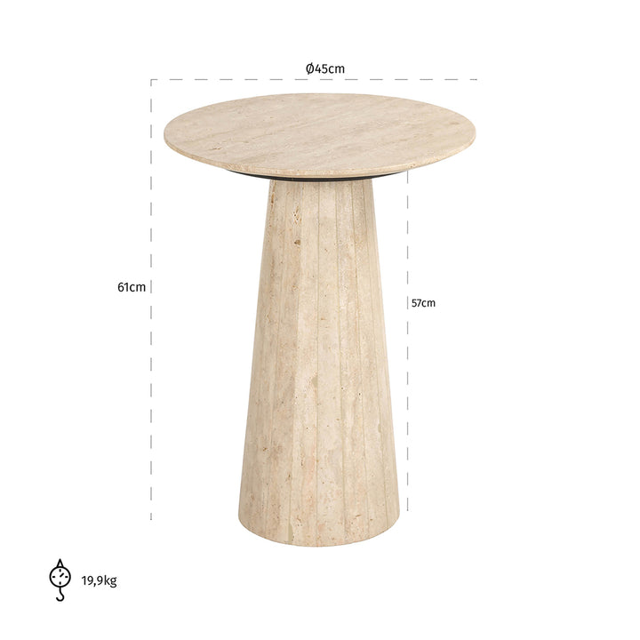 Side table Cavo (Beige)