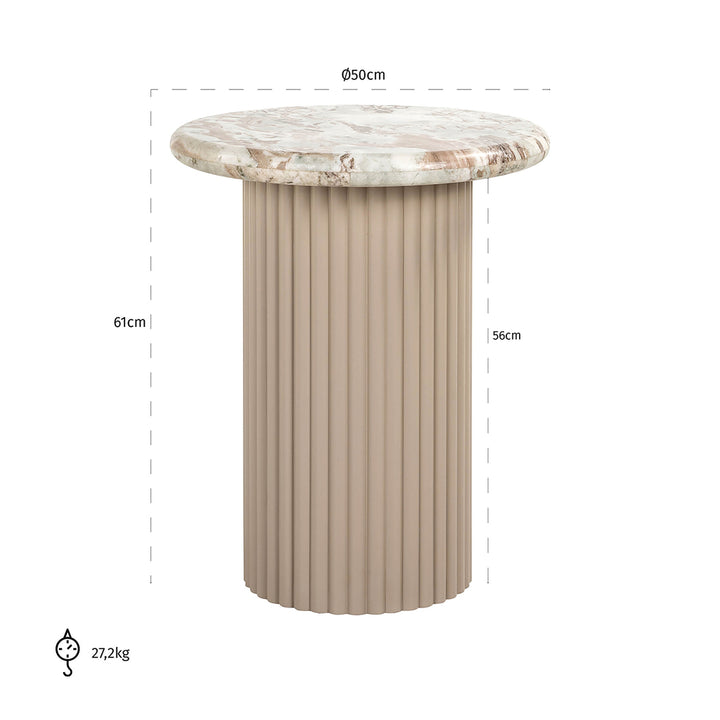 Side table Coronel (Beige)