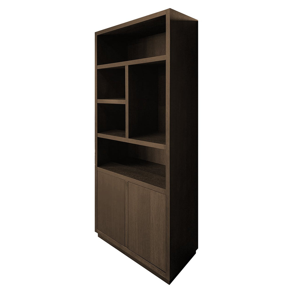 Bookcase Oakura 2-doors (Bruin)