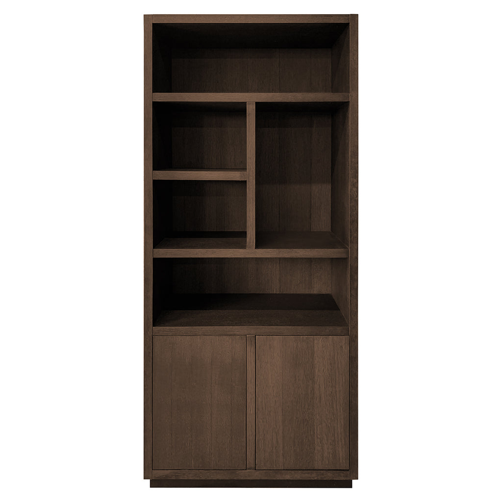 Bookcase Oakura 2-doors (Bruin)
