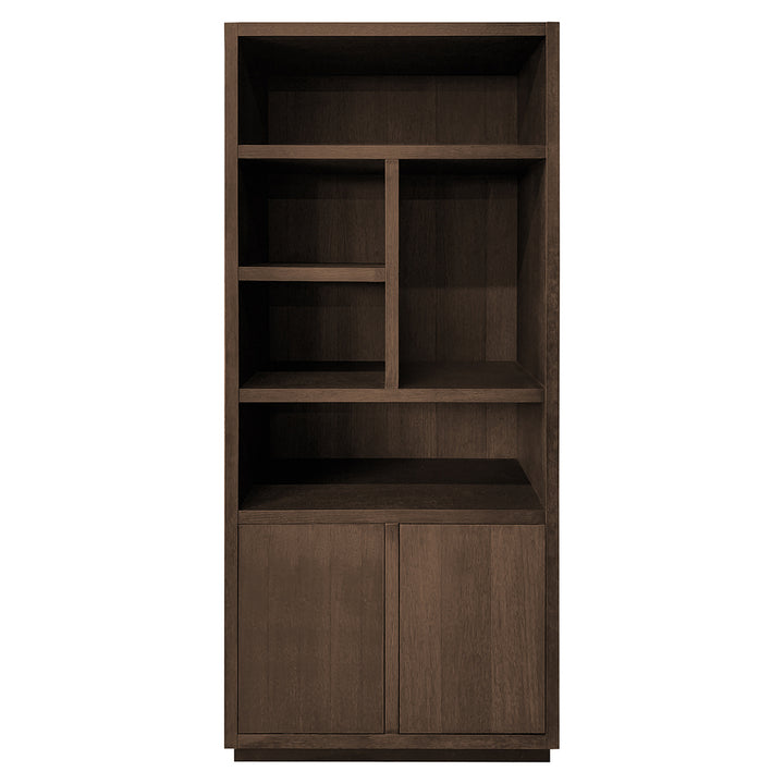 Bookcase Oakura 2-doors (Bruin)