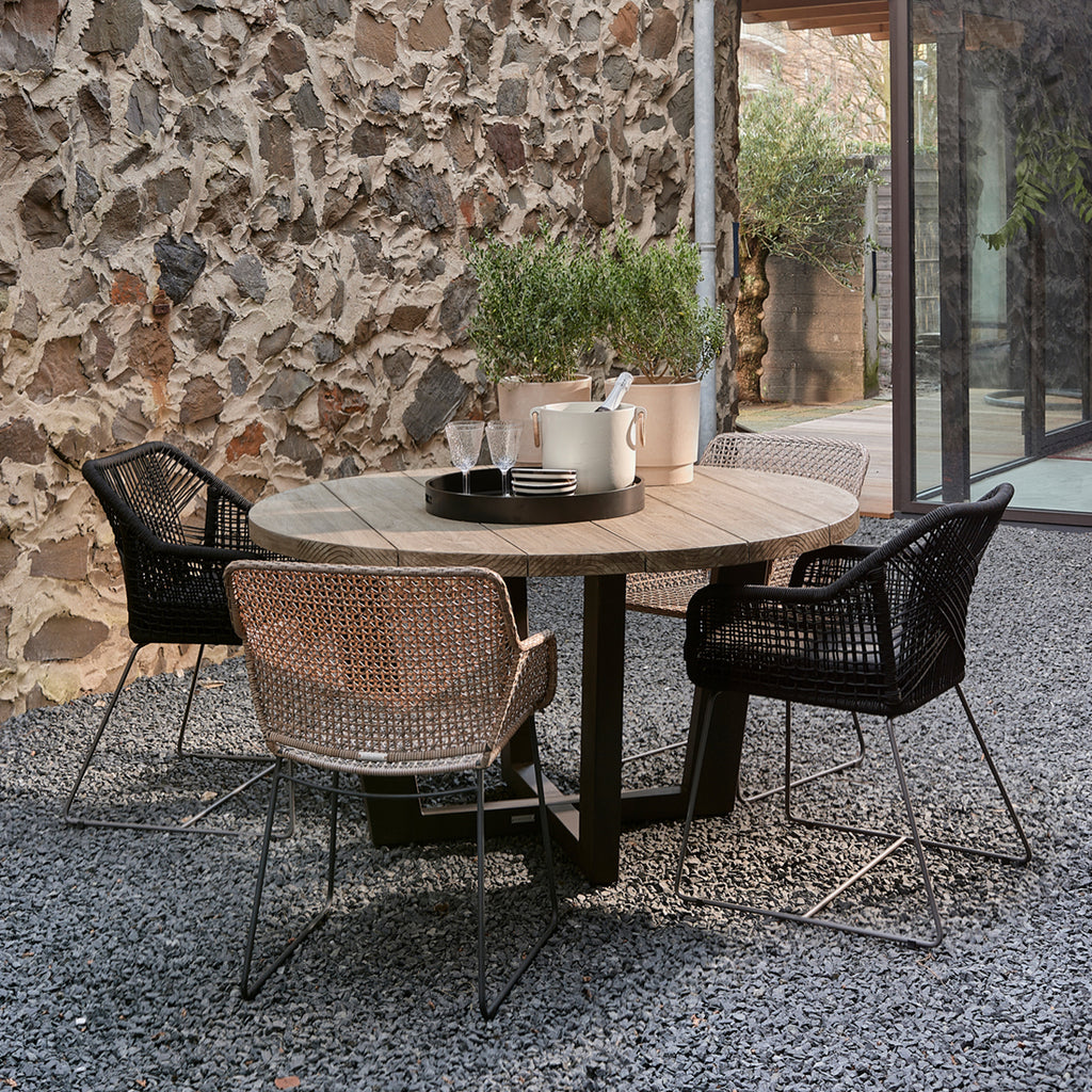 Rivièra Maison Bondi Beach Outdoor Round Eettafel 140 Grey