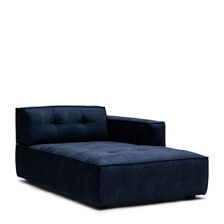Rivièra Maison Brandon Chaiselongue Rechts Samt Estate Blue