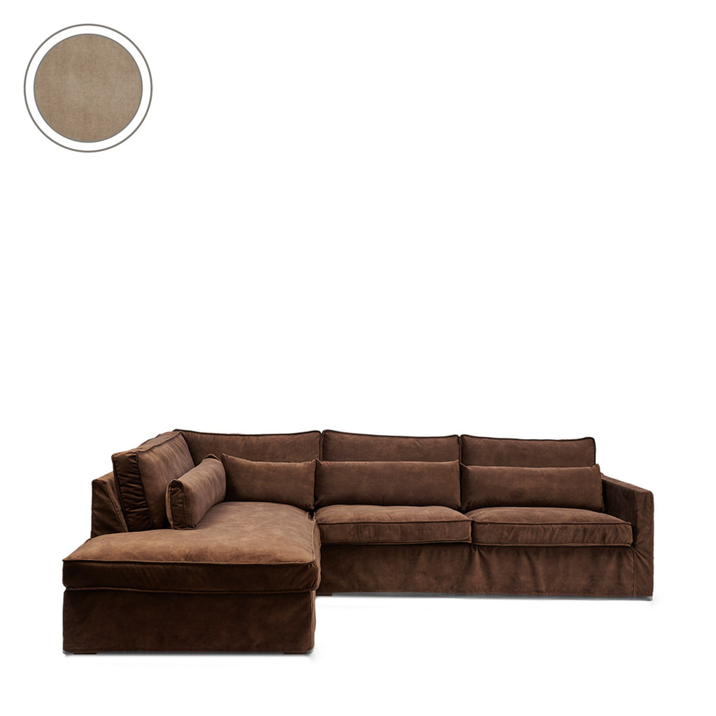 Rivièra Maison Chaise Longue Bank Links Brompton Cross Beige