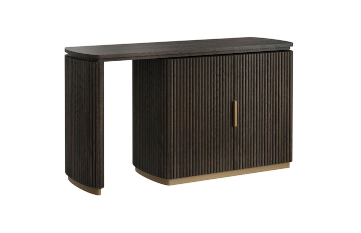 Cambon 2-door desk (Dark coffee)