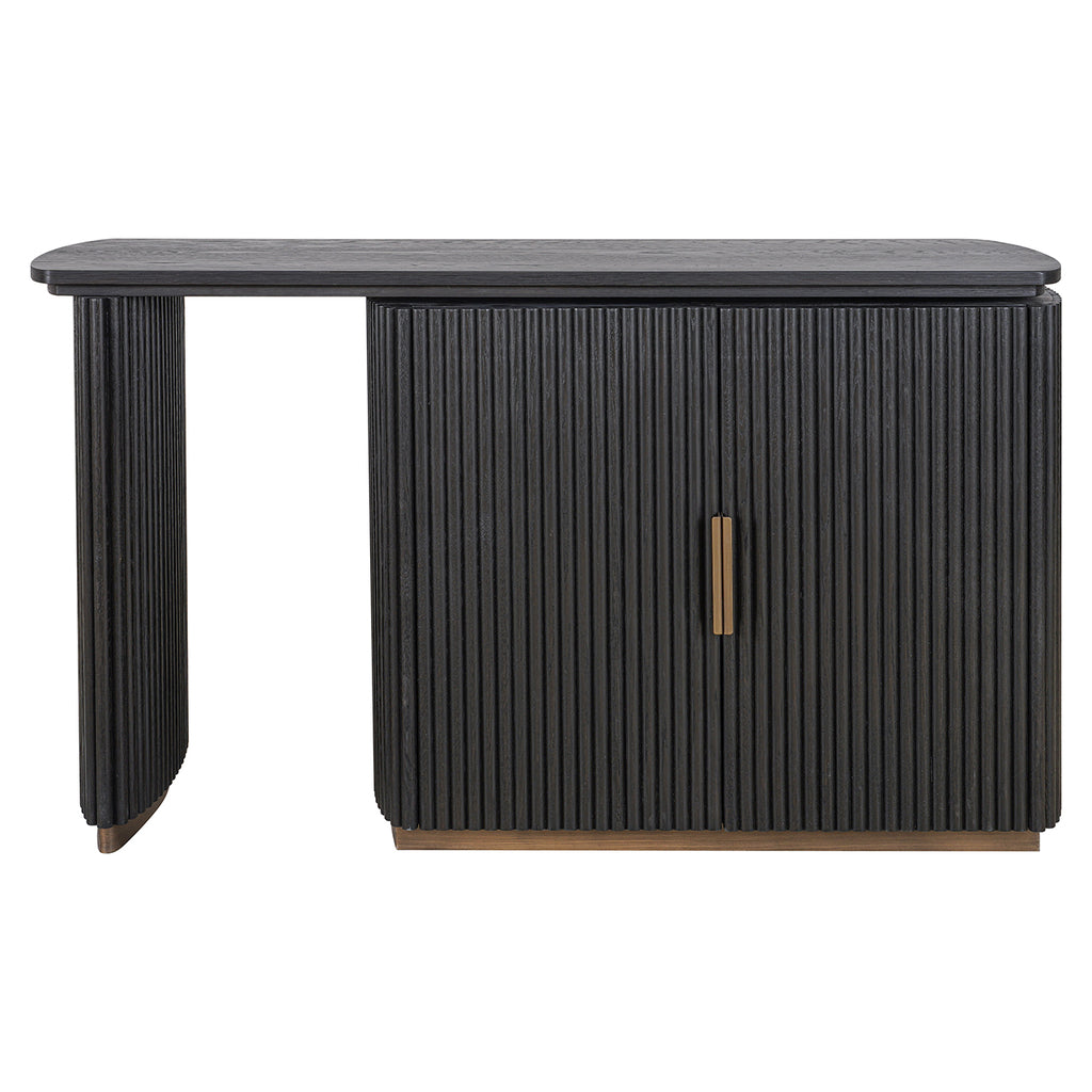Cambon 2-door desk (Dark coffee)