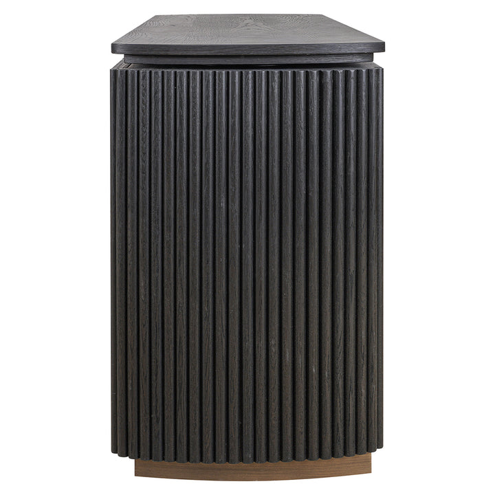 Cambon 2-door desk (Dark coffee)