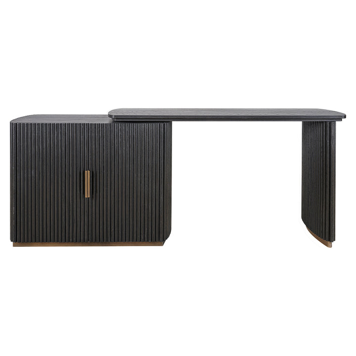 Cambon 2-door desk (Dark coffee)