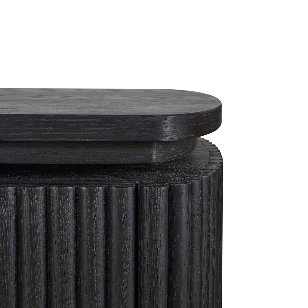 Cambon 2-door desk (Dark coffee)