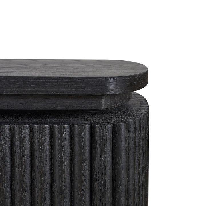 Cambon 2-door desk (Dark coffee)