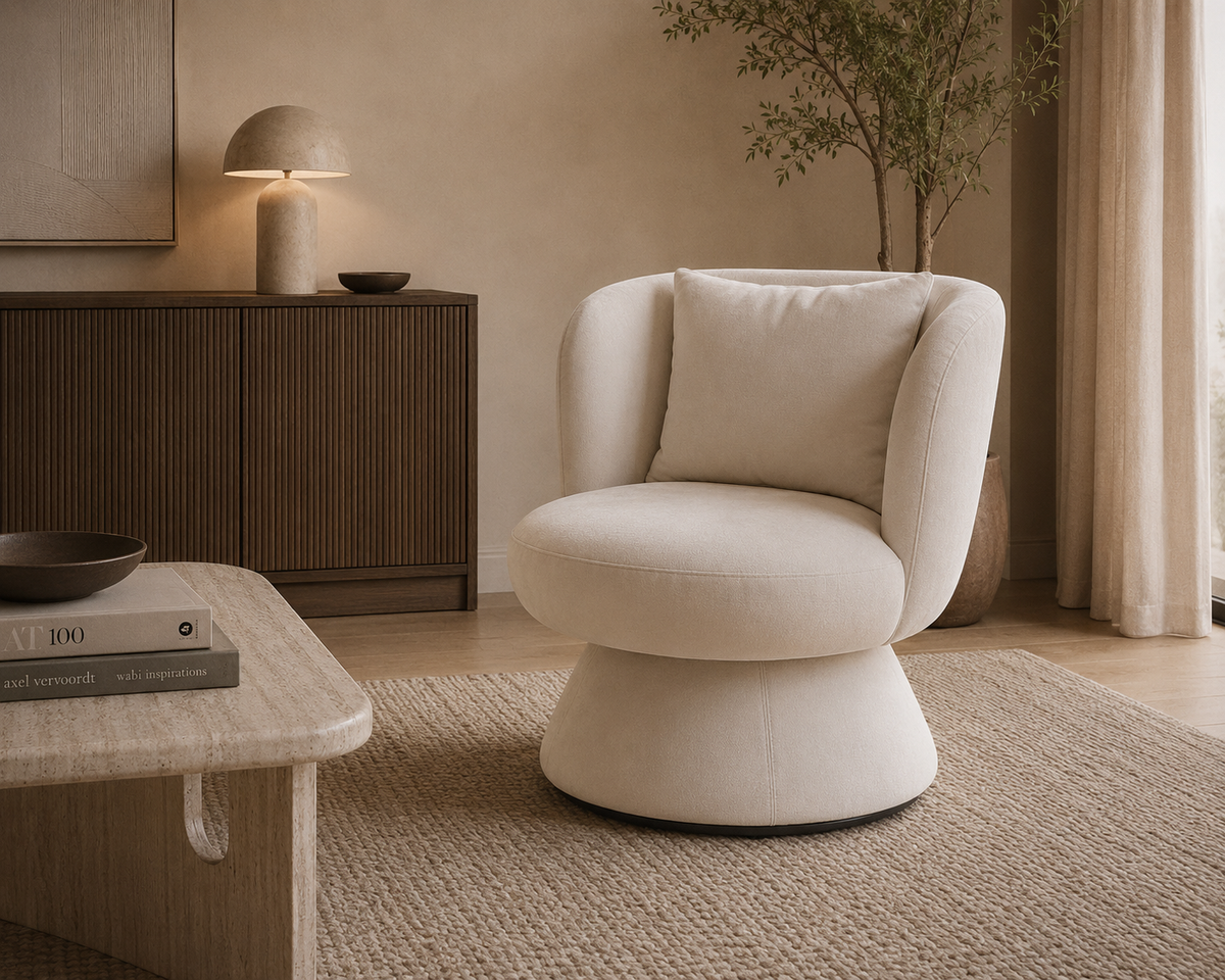 Fauteuil Anna in Greige Cashmere – sfeerbeeld in interieur