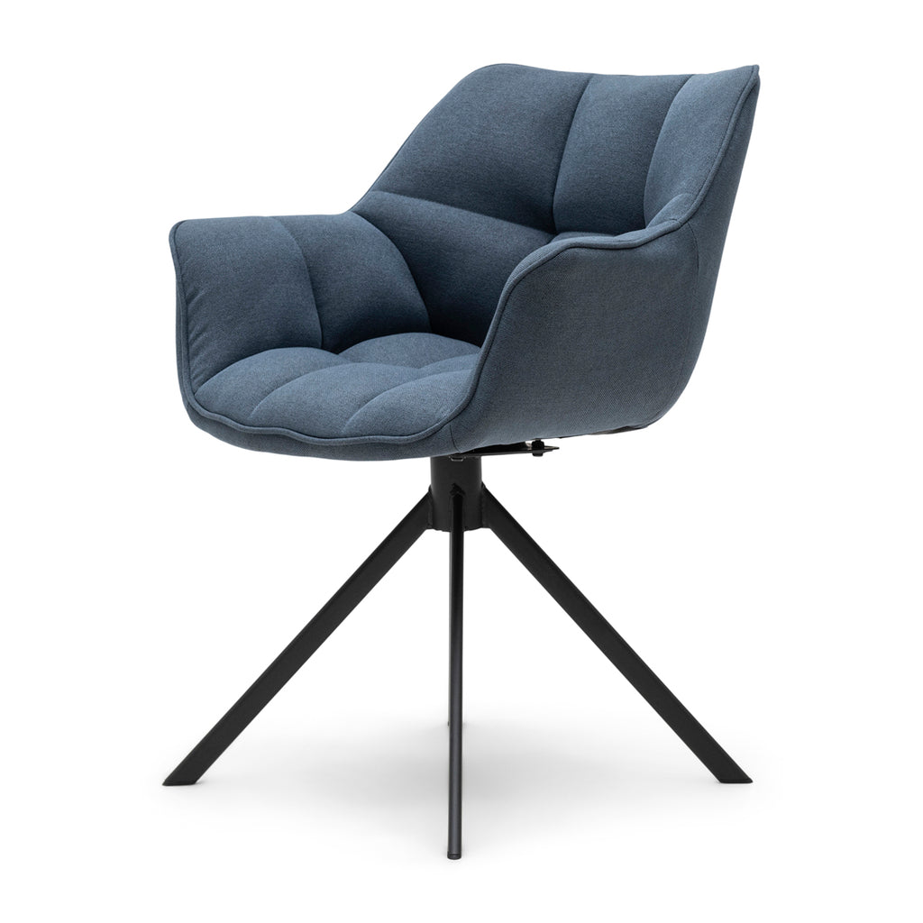 Rivièra Maison Drehbarer Esszimmerstuhl Carnaby Sea Blue