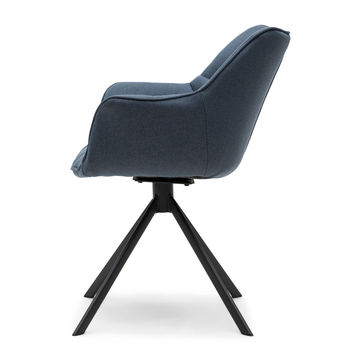 Rivièra Maison Drehbarer Esszimmerstuhl Carnaby Sea Blue