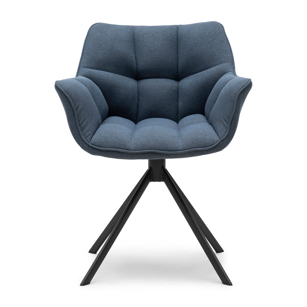 Rivièra Maison Drehbarer Esszimmerstuhl Carnaby Sea Blue