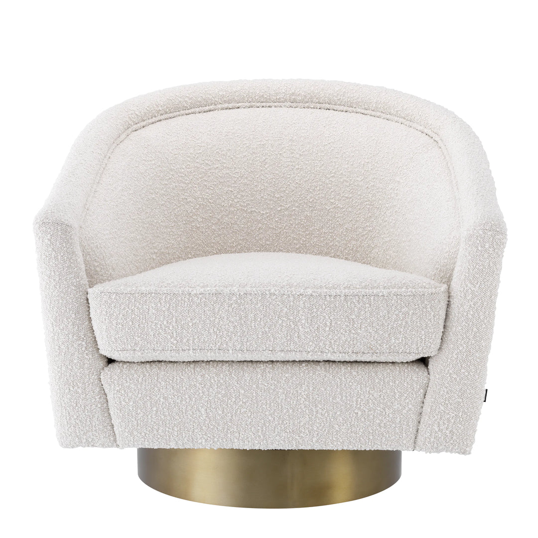 Eichholtz Draaifauteuil Catene Bouclé Cream