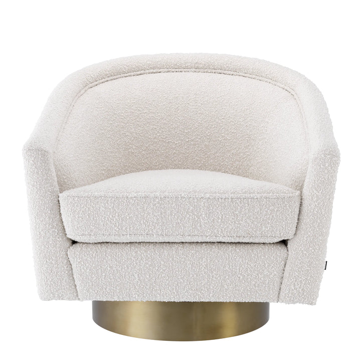 Eichholtz Draaifauteuil Catene Bouclé Cream