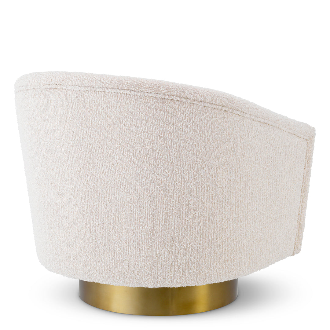 Eichholtz Draaifauteuil Catene Bouclé Cream