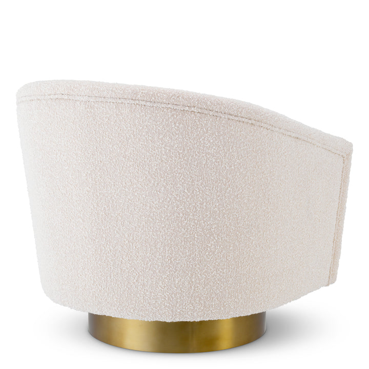 Eichholtz Draaifauteuil Catene Bouclé Cream