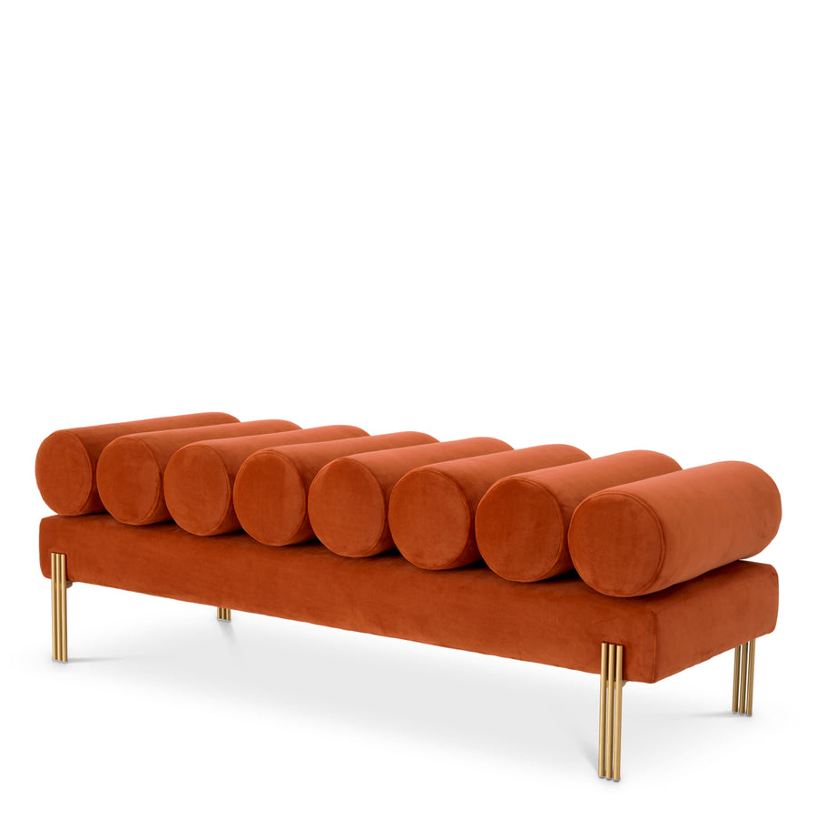 Eichholtz Bankje Oxley Savona Orange Velvet