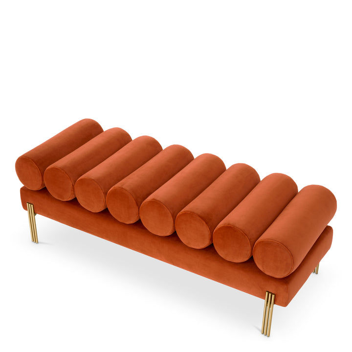 Eichholtz Bankje Oxley Savona Orange Velvet