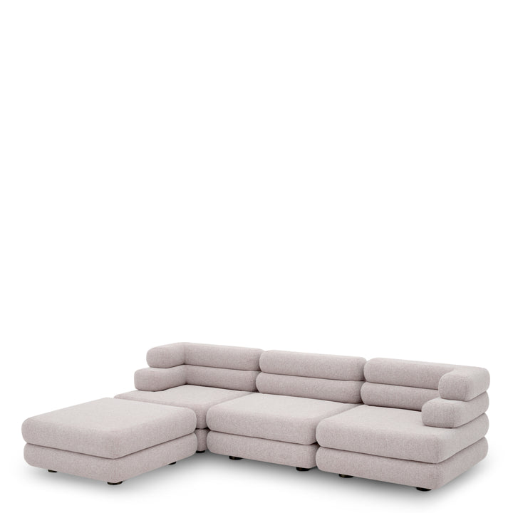 Eichholtz Outdoor Modulaire Bank Malaga rechts Mauritius Light Grey