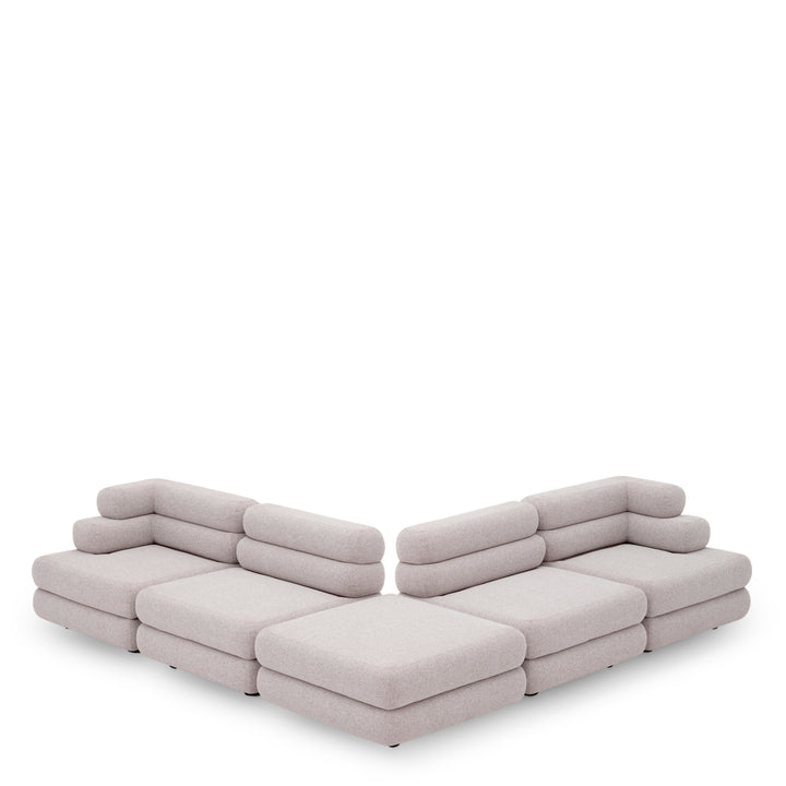Eichholtz Outdoor Modulaire Bank Malaga rechts Mauritius Light Grey