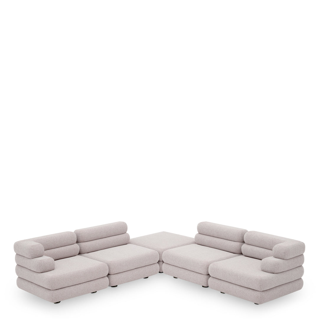Eichholtz Outdoor Modulaire Bank Malaga rechts Mauritius Light Grey