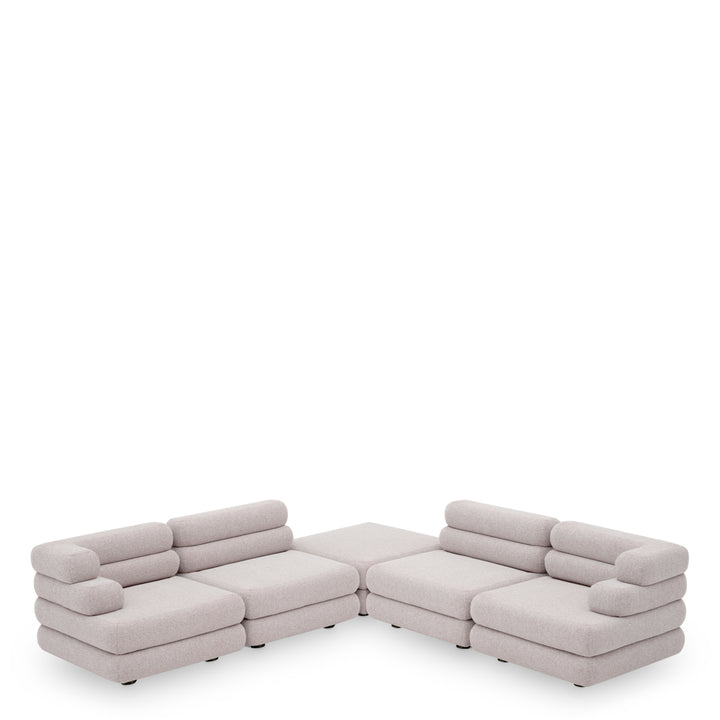 Eichholtz Outdoor Modulaire Bank Malaga rechts Mauritius Light Grey