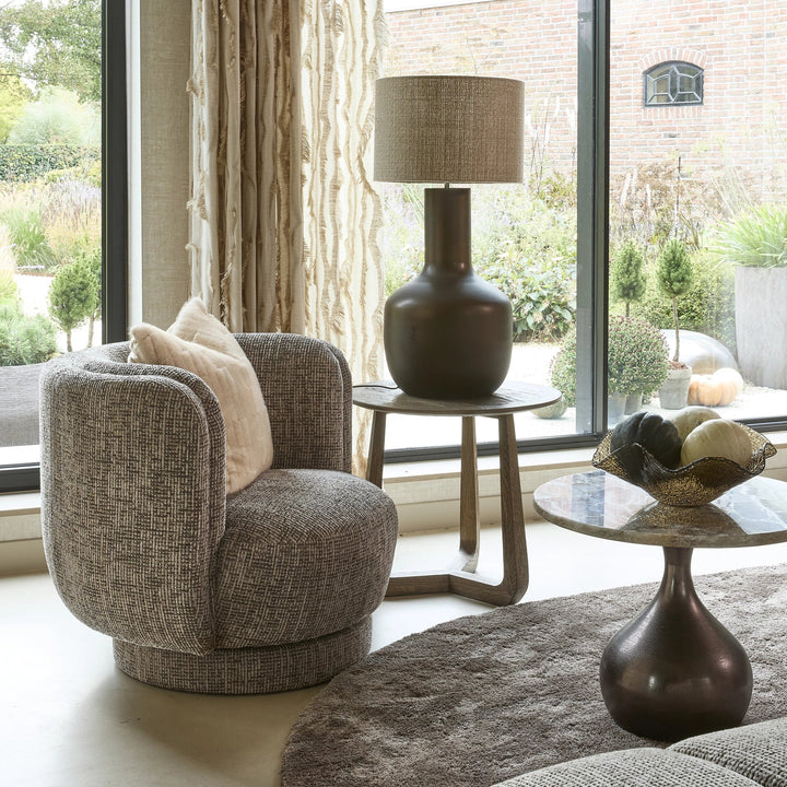 Rivièra Maison Draaifauteuil Rozzano Taupe