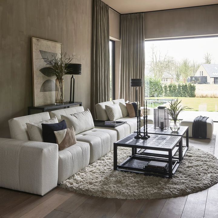 Rivièra Maison Vloerkleed Cecil Crème Ø 200 cm