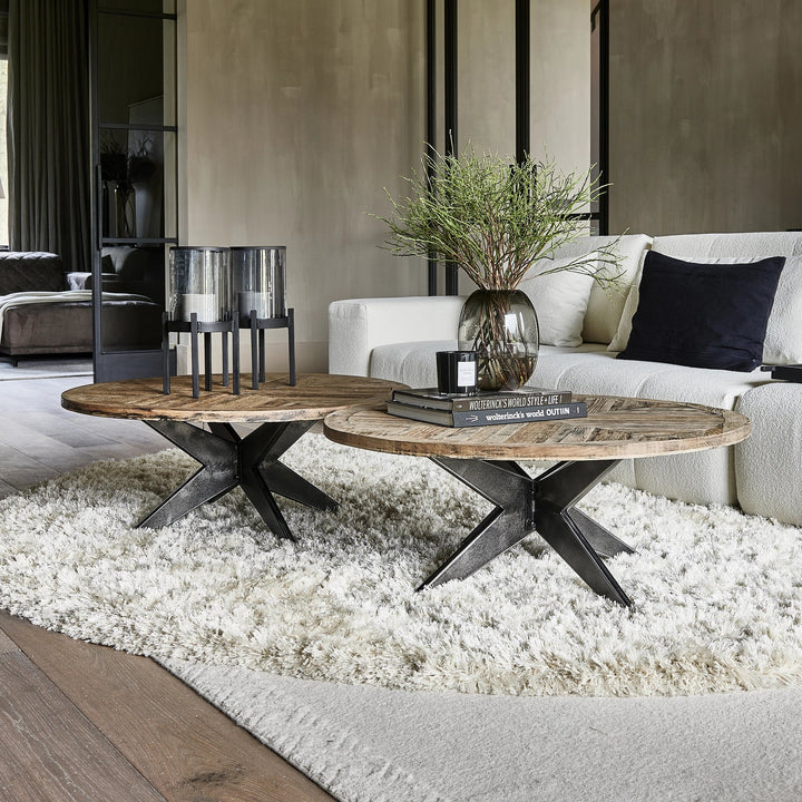 Rivièra Maison Vloerkleed Cecil Crème Ø 320 cm