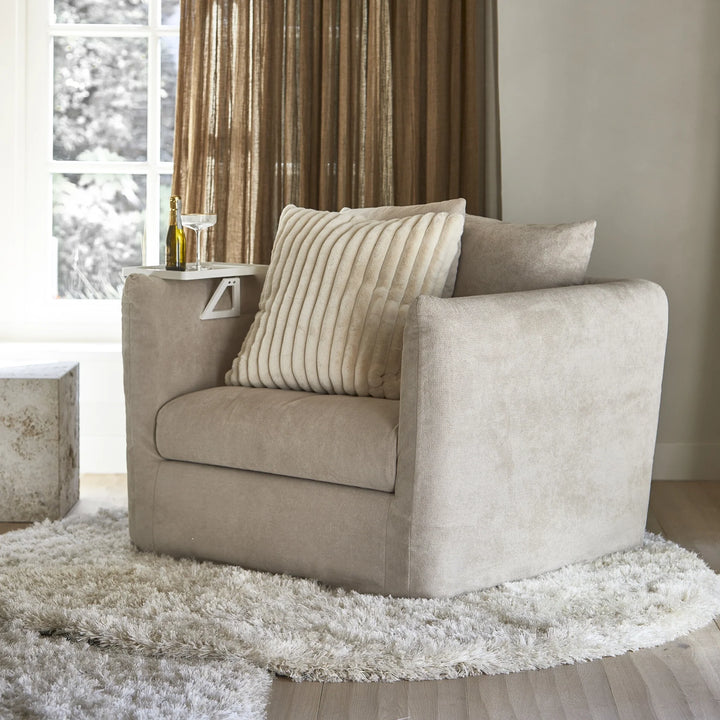 Rivièra Maison Vloerkleed Cecil Crème Ø 320 cm