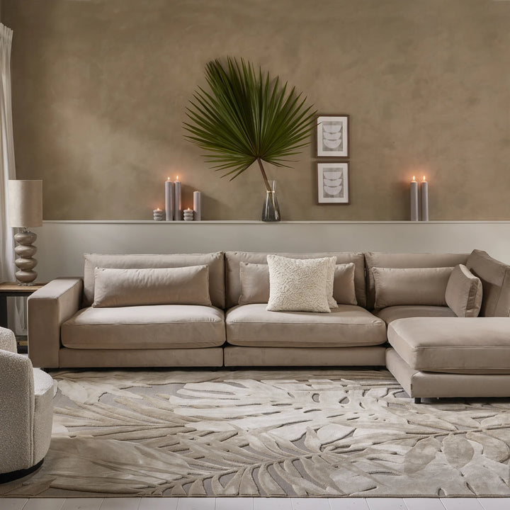 Rivièra Maison Vloerkleed Palmera Crème 290x200 cm