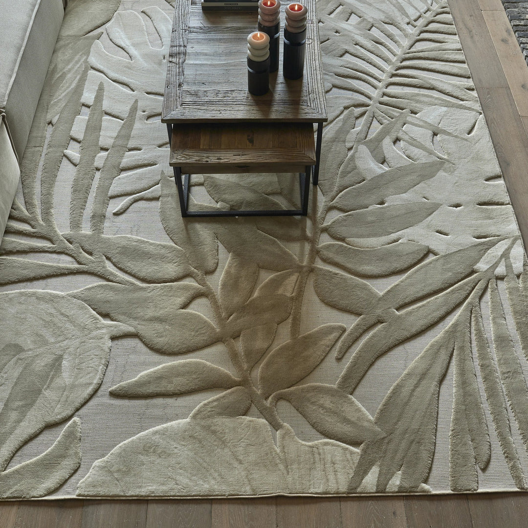 Rivièra Maison Vloerkleed Palmera Crème 290x200 cm