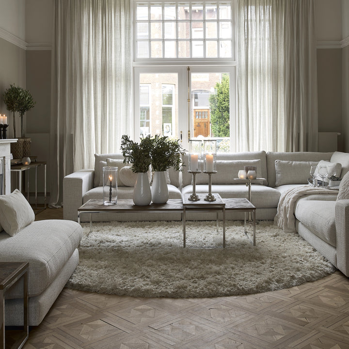 Rivièra Maison Vloerkleed Cecil Crème Ø 240 cm