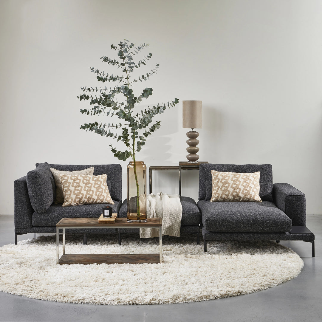 Rivièra Maison Vloerkleed Cecil Crème Ø 240 cm