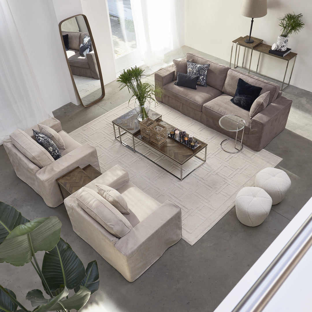 Rivièra Maison Vloerkleed Versailles Crème 230x160 cm